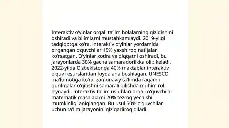 Interaktiv oʻyinlar orqali taʼlim 3