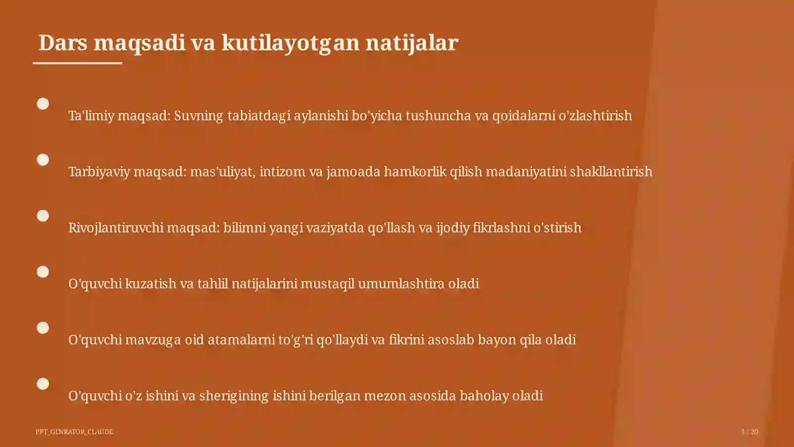 Suvning tabiatdagi aylanishi (2-sinf) 3