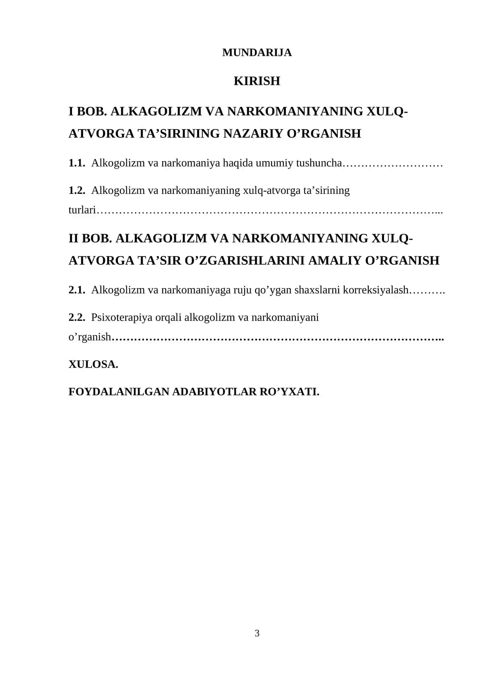 ALKAGOLIZM VA NORKOMANIYADA XULQ-ATVORDAGI O’ZGARISHLAR 3