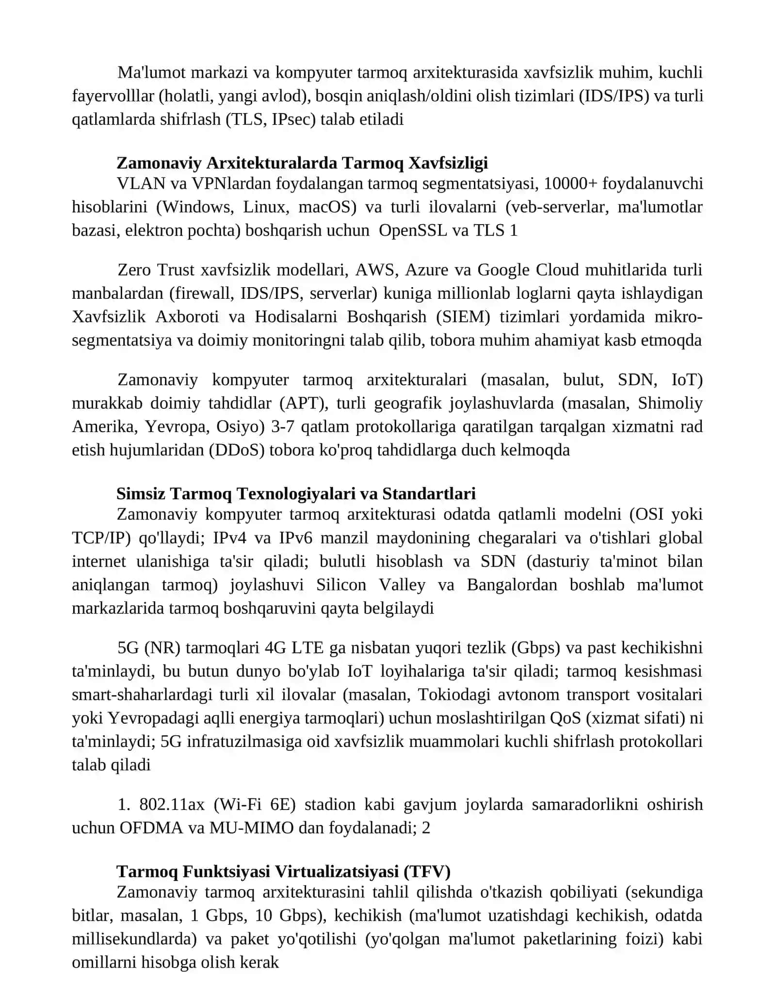 Kompyuter tarmoqlari arxiteturasini tahlil qilish 3