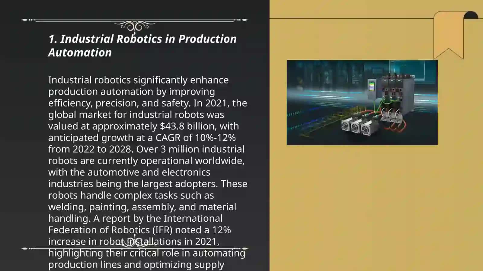 Industrial Robotics in Production Automation 3