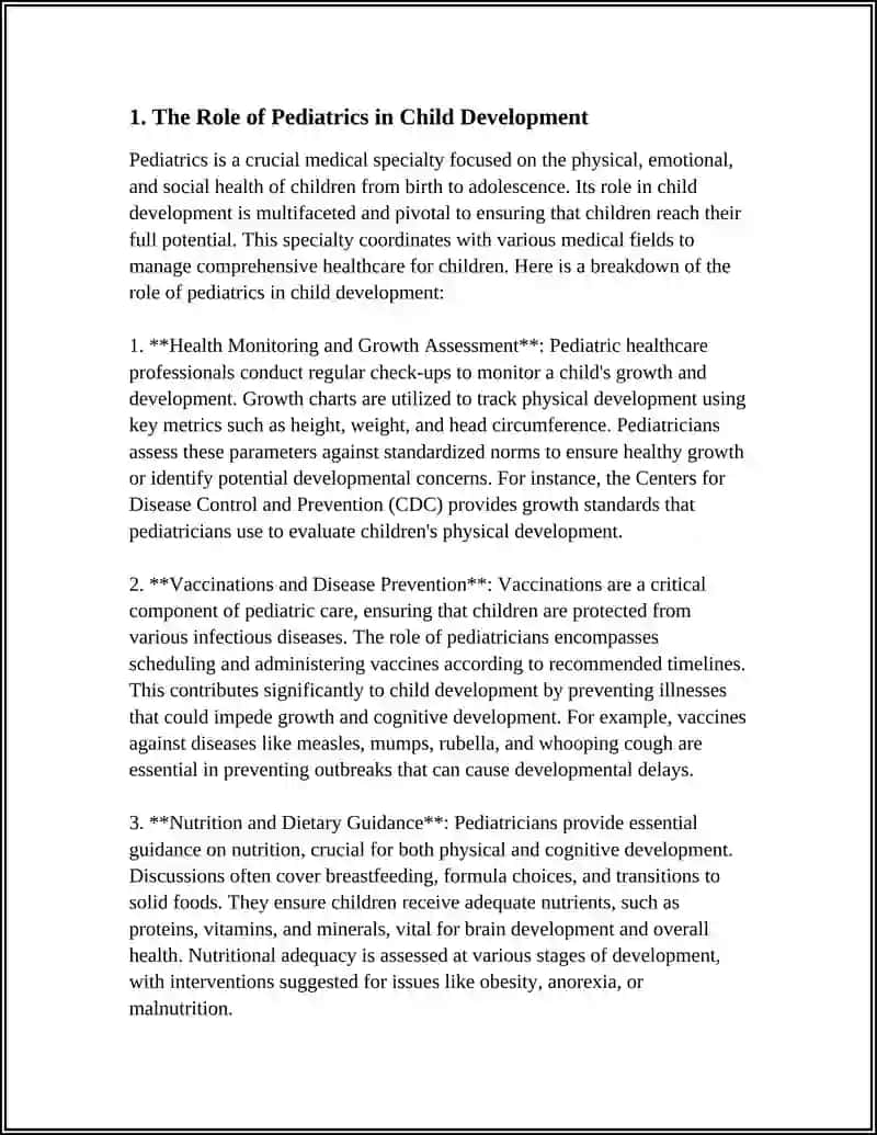 Pediatrics in Child Development 3