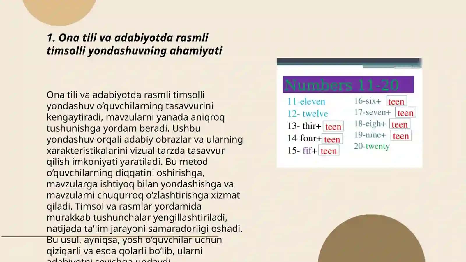 Ona tilli va adabiyot darslarida rasmli timsolli yondashuv 3