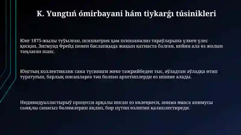 K. Yung teoriyalari 3