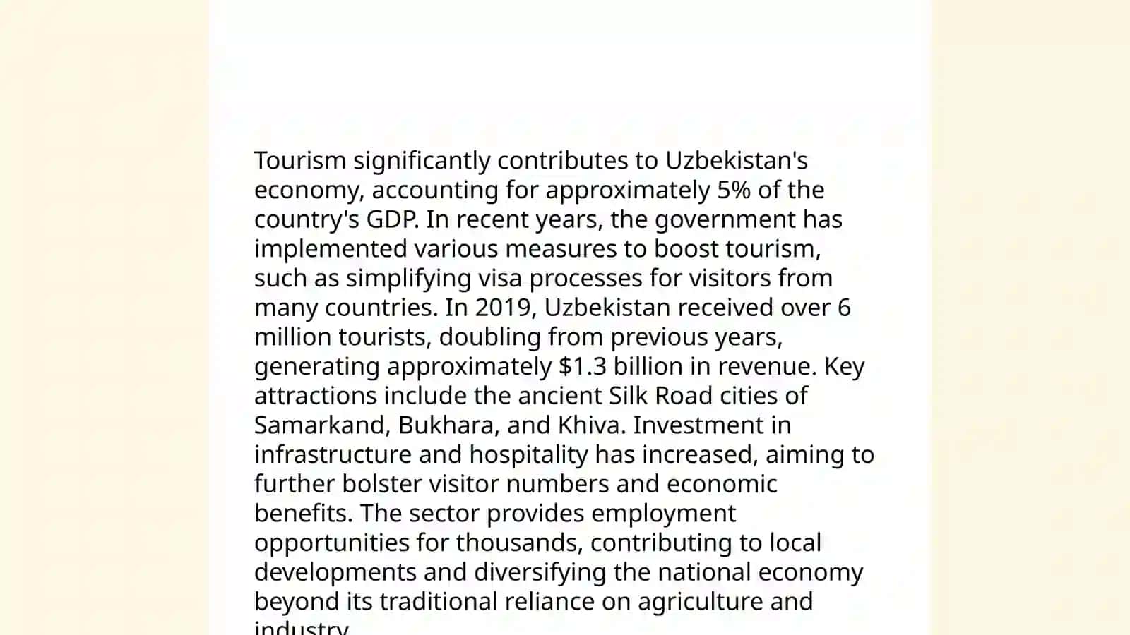 Travelling and Tourism in Uzbekistan 3