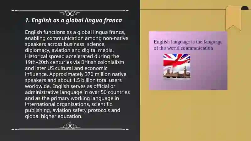 English is the language of communication 3