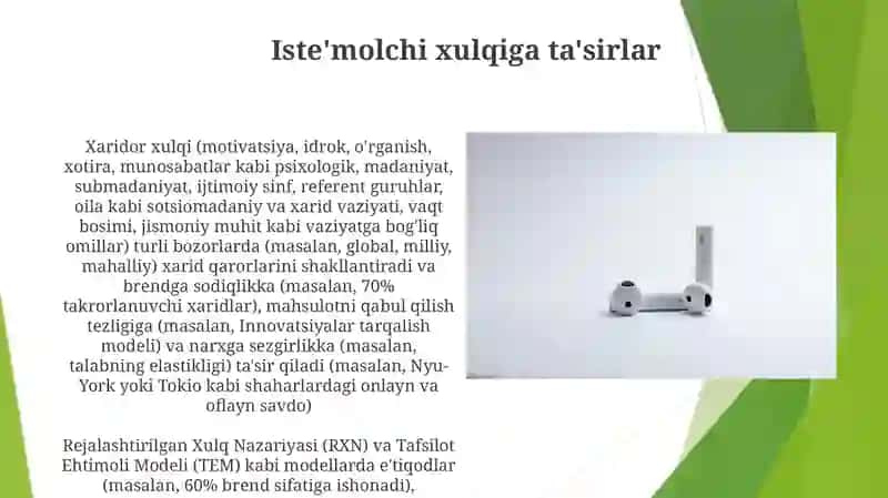 Iste'molchi Xulqiga Ta'sirlar 3
