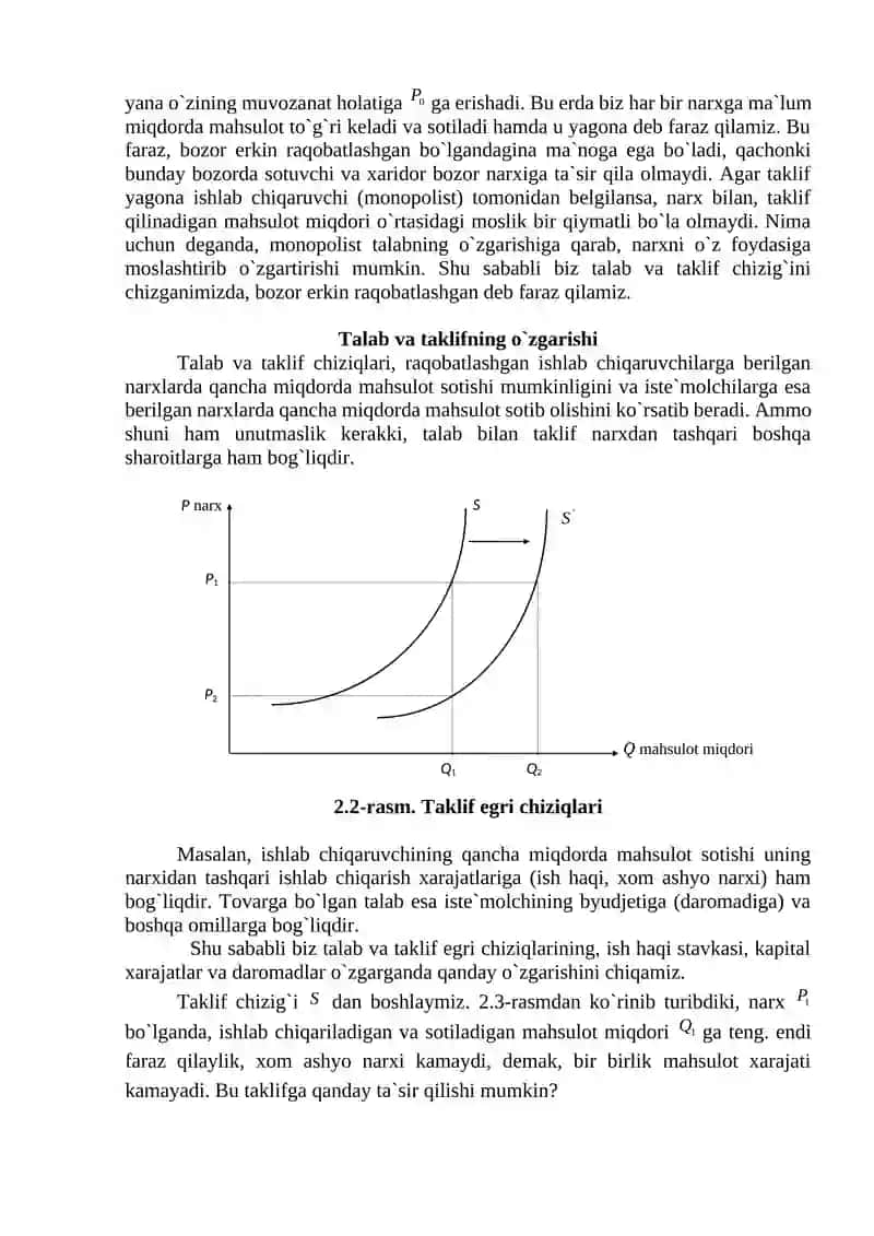 TALAB VA TAKLIF TAHLILI ASOSLARI 3