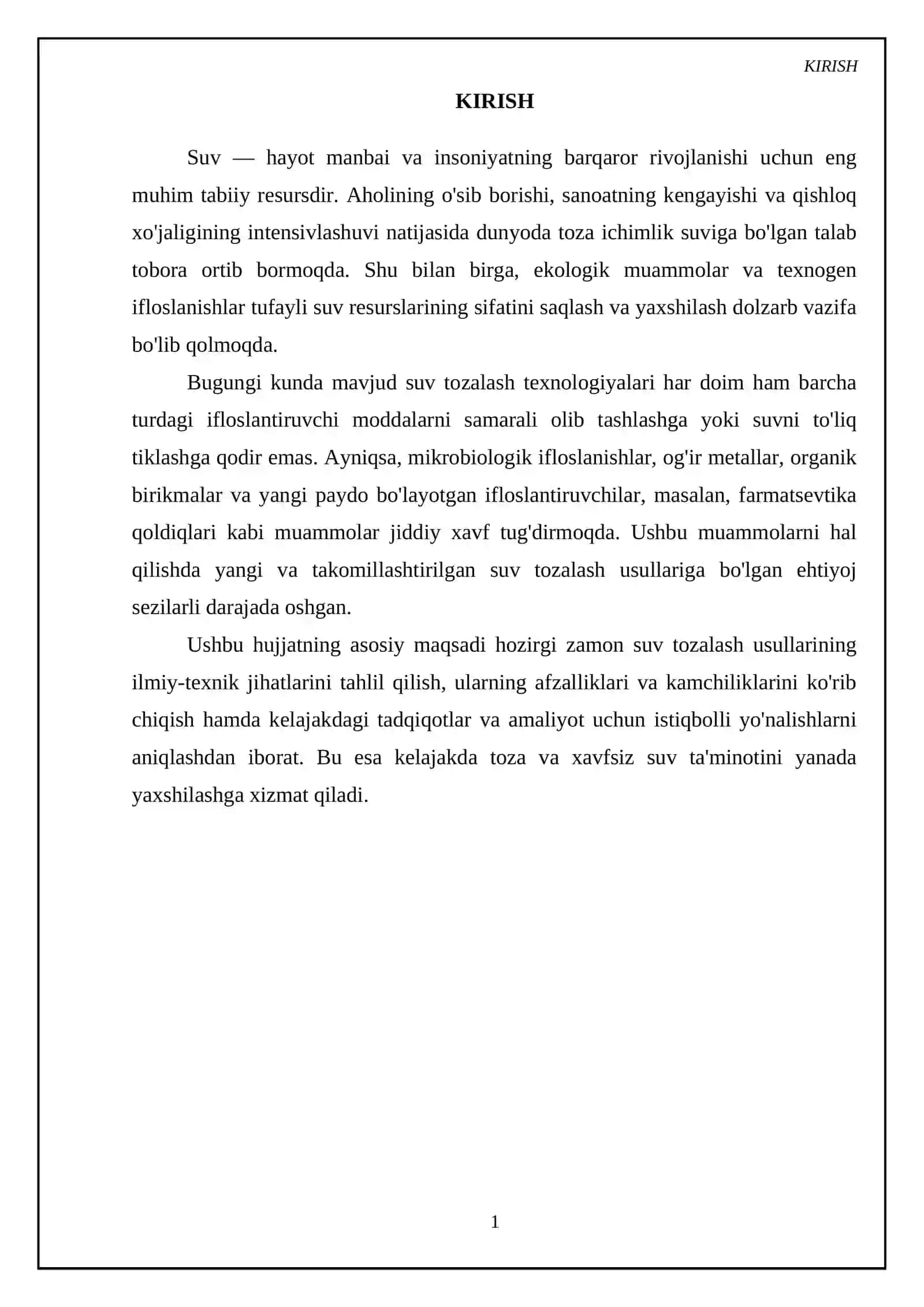 Suv tozalash usullari 3