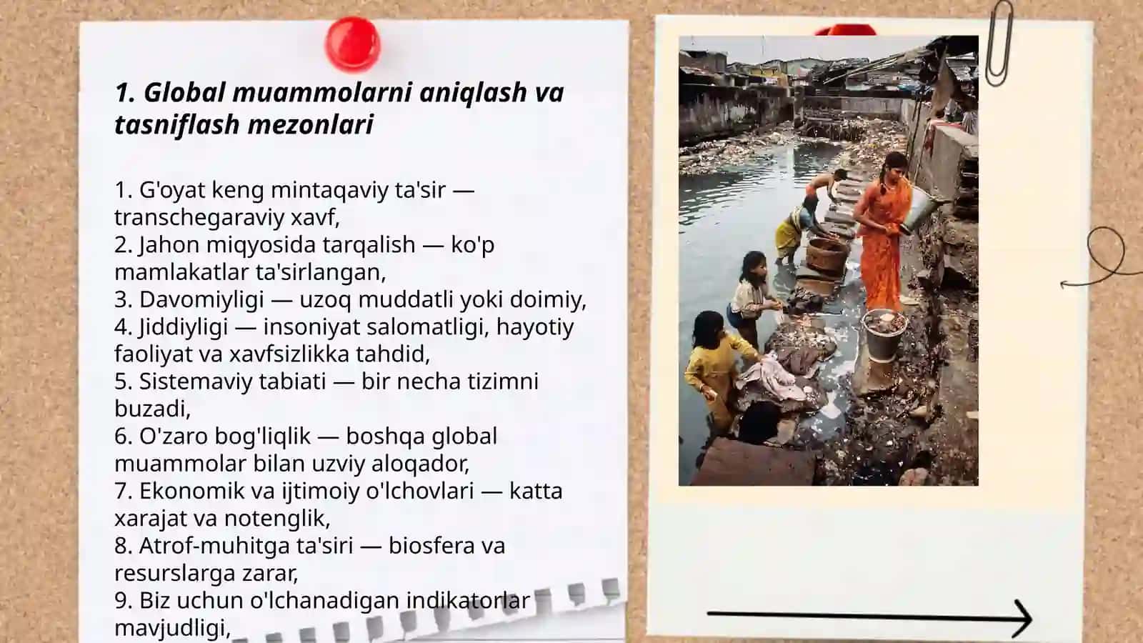 Global muammolarning mezonlari va darajalari 3