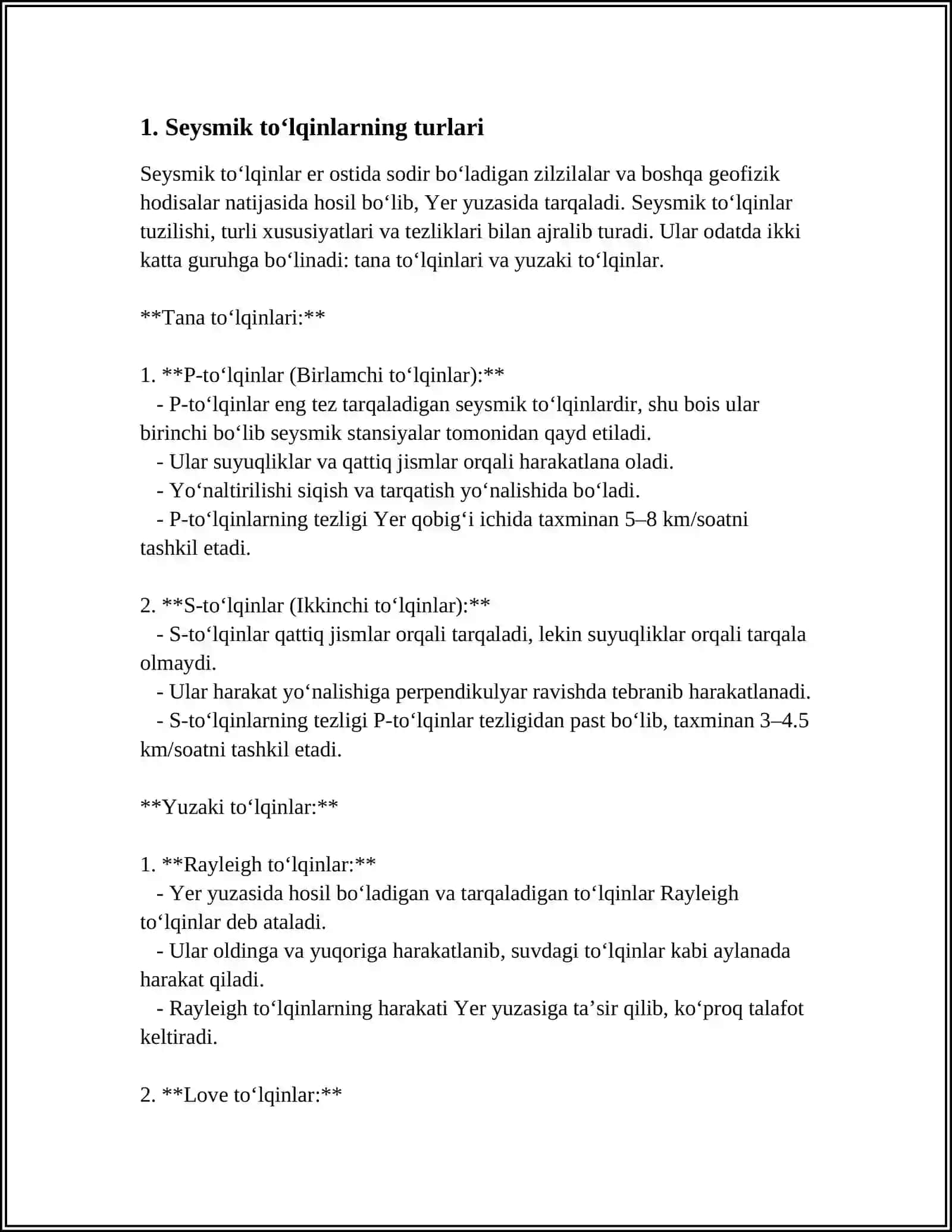 SEYSMIK TOʻLQINLARNING TARQALISHINING OʻZIGA XOS XUSUSIYATLARI 3