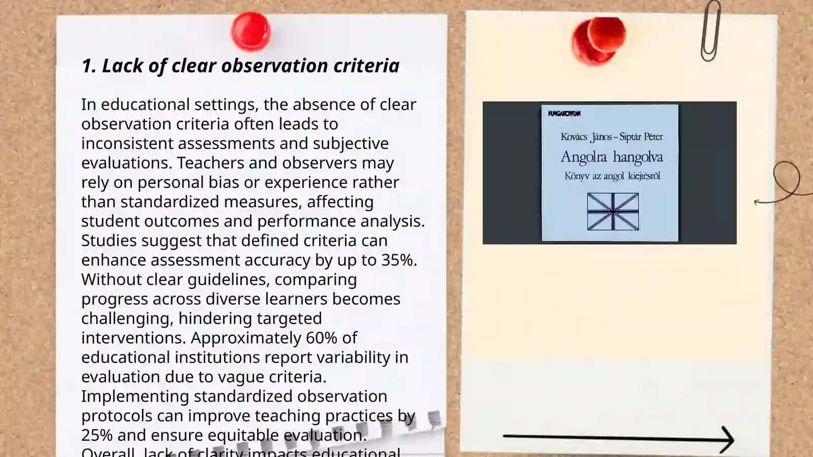 Problematic situations in Peer lesson observation 3