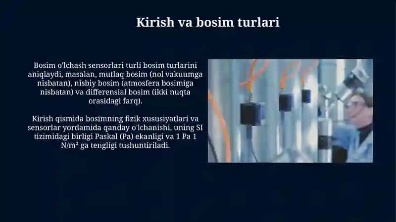 Bosimni o'lchash datchiklari 3