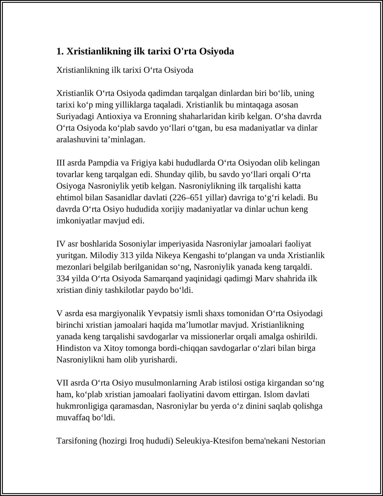 XRISTIANLIK DININING O’RTA OSIYODA TARQALISHI 3