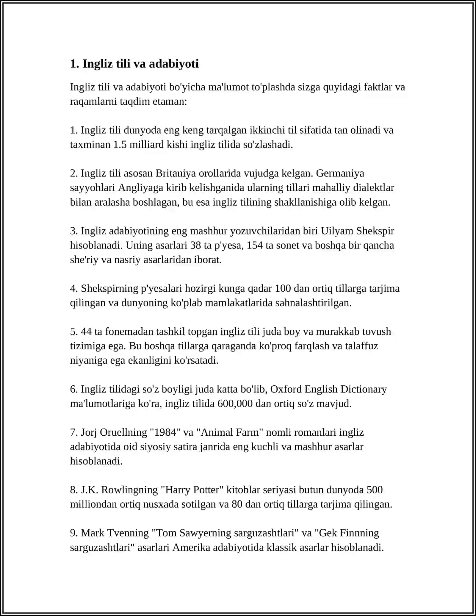 SAMARQAND DAVLAT CHET TILLARI INSTITUTI FILOLOGIYA YUNALISHI 2329-GURUH TALABASI HAKIMOVA HAYITGUL 3