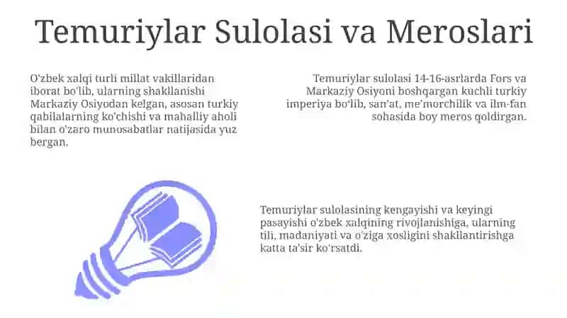Temuriylar Sulolasi va Meroslari 3