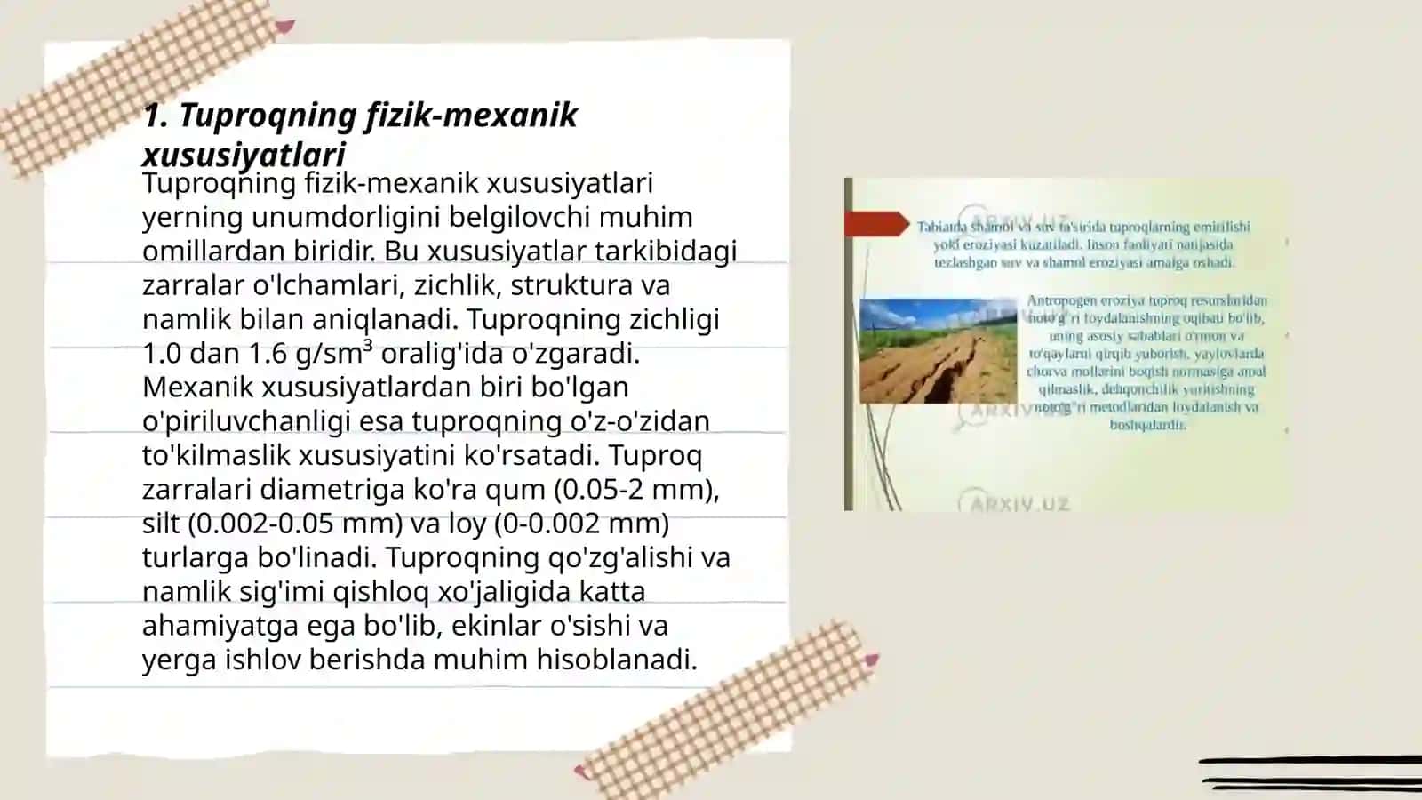 Tuproq gigiyenik baholash 3