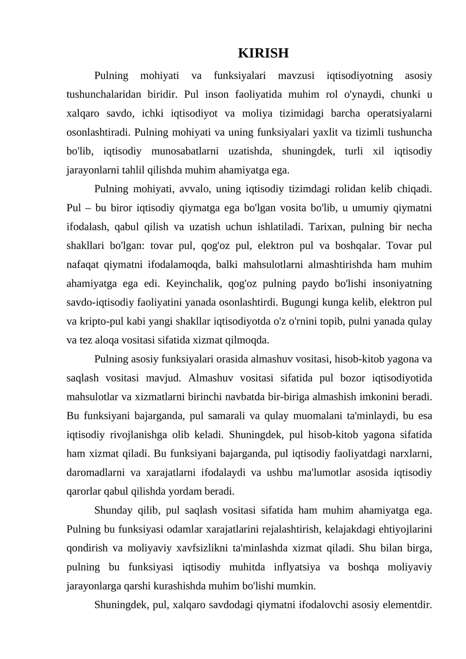 PULNING MOHIYATI VA FUNKSIYALARI 3