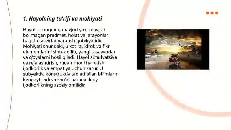 Hayol haqida tushuncha 3