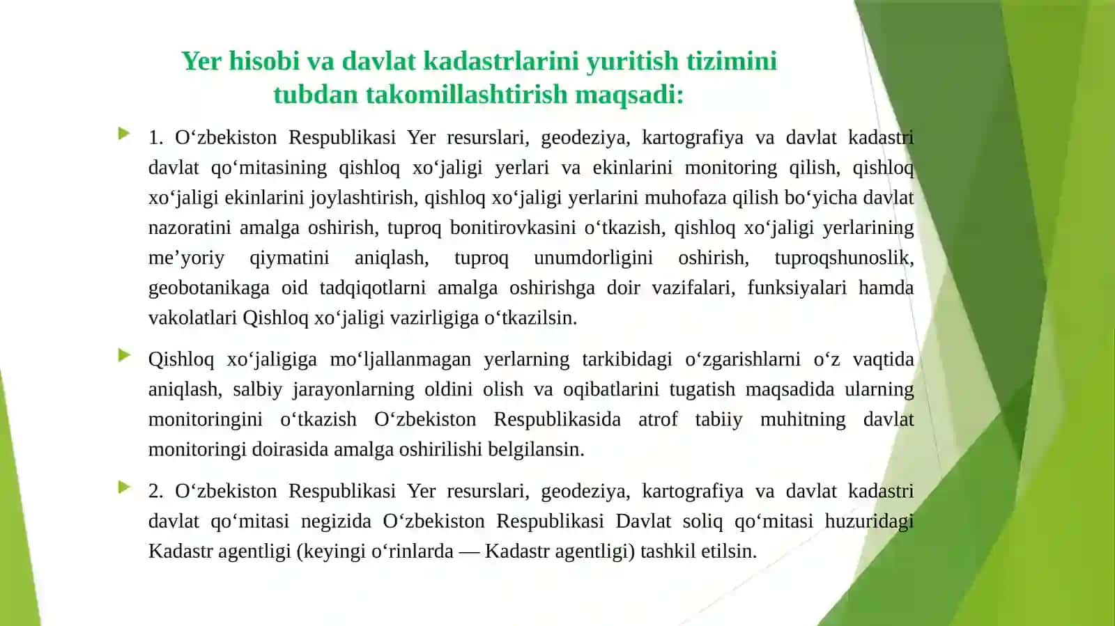Ko‘chmas mulkka doir normativ – huquqiy hujjatlar bilan tanishish 3