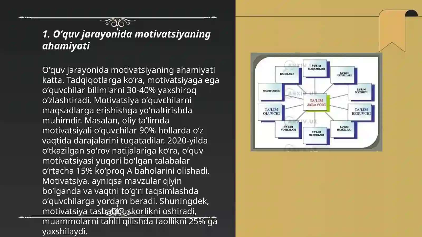 Oʻqish va oʻrganish jarayonlari tafsiri 3