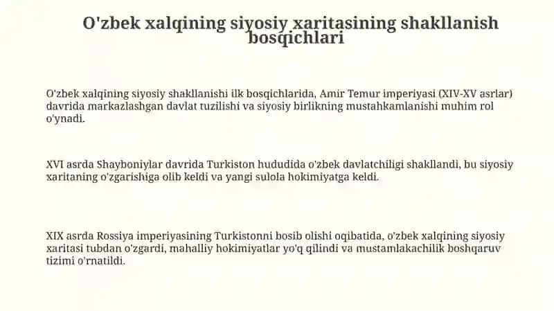 O'zbek xalqining siyosiy xaritasi 3