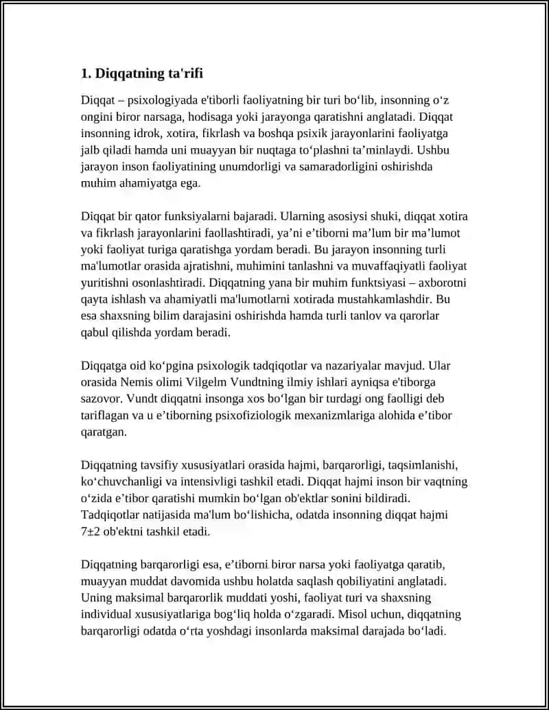 DIQQAT TURLARI VA UNING XUSUSIYATLARI 3