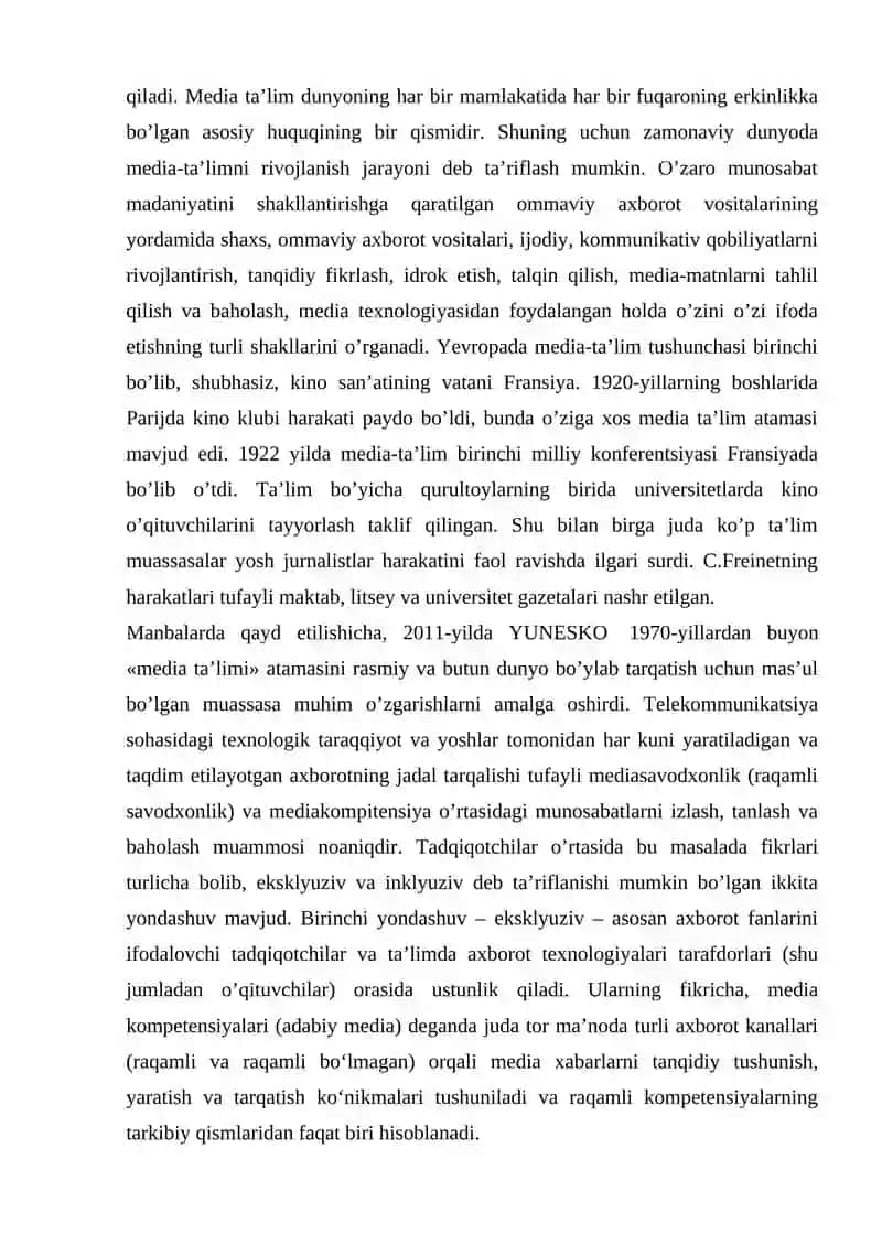Media savodxonlikni rivojlantirish yo`llari 3