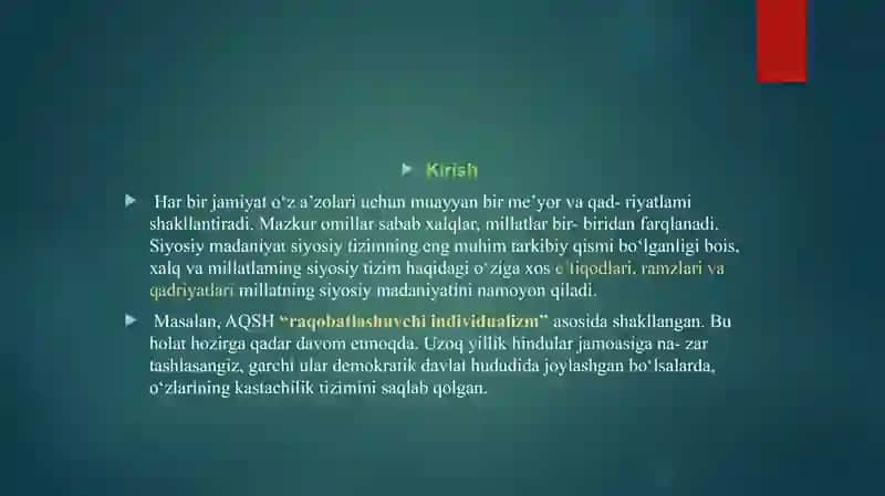 Siyosiy madaniyat konsepsiyalari 3