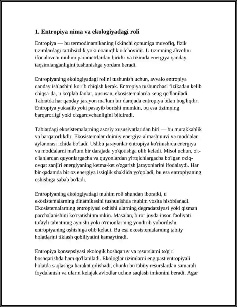 ENTROPIYA VA EKOLOGIYA 3