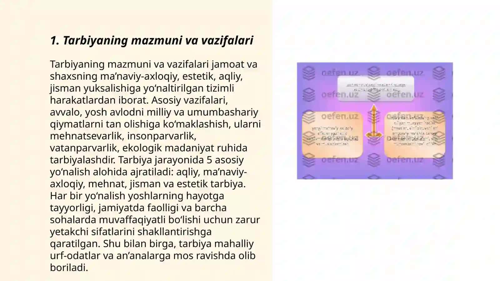 Tarbiyaning umumiy tarifi 3