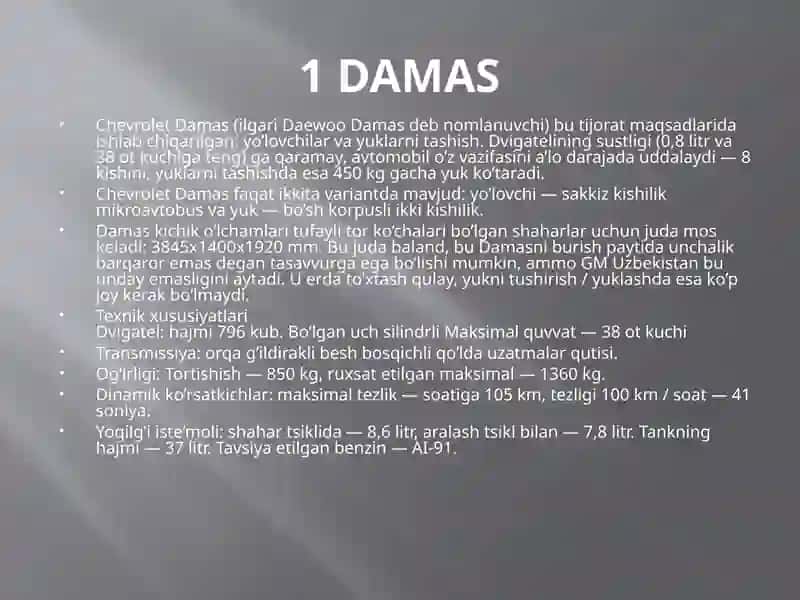 Chevrolet Damas 3