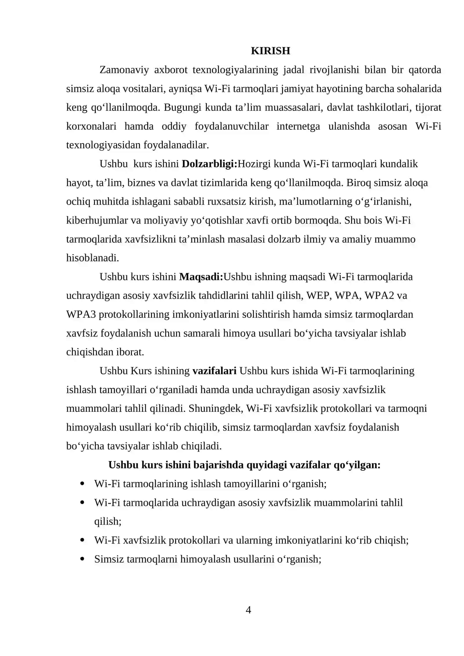Wi-Fi tarmoqlarida xavfsizlik muammolari va himoya usullari 3