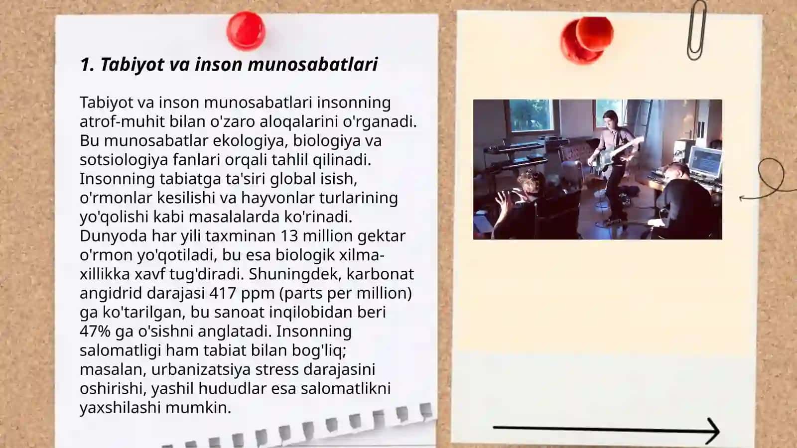 Tabiyot va inson munosabatlari 3