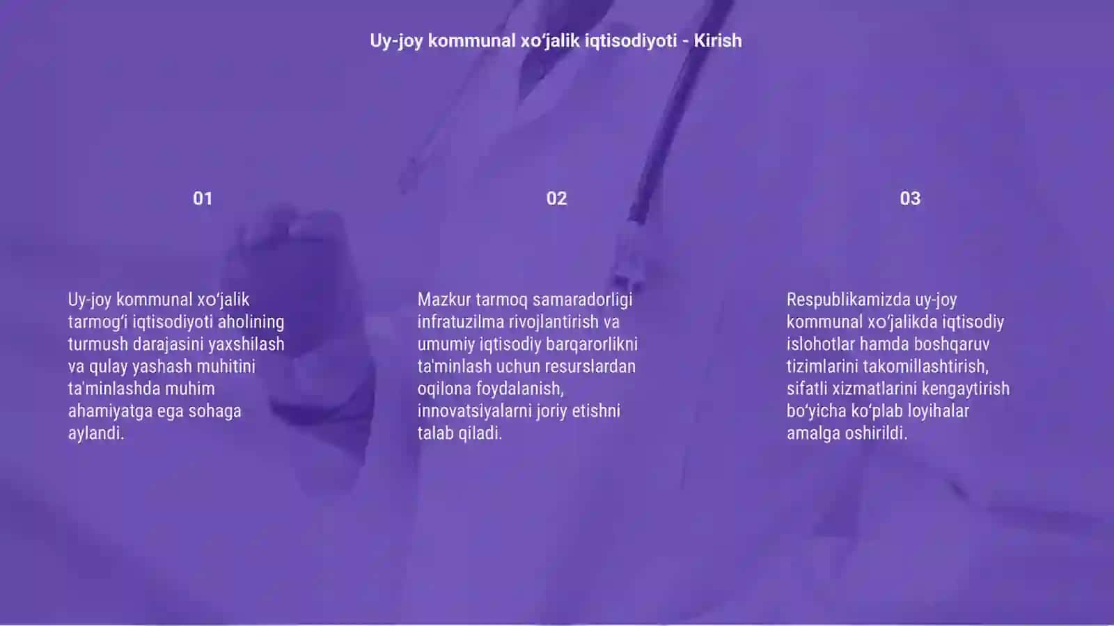 Uy-joy kommunal xо‘jalik tarmog‘i iqtisodiyoti 3