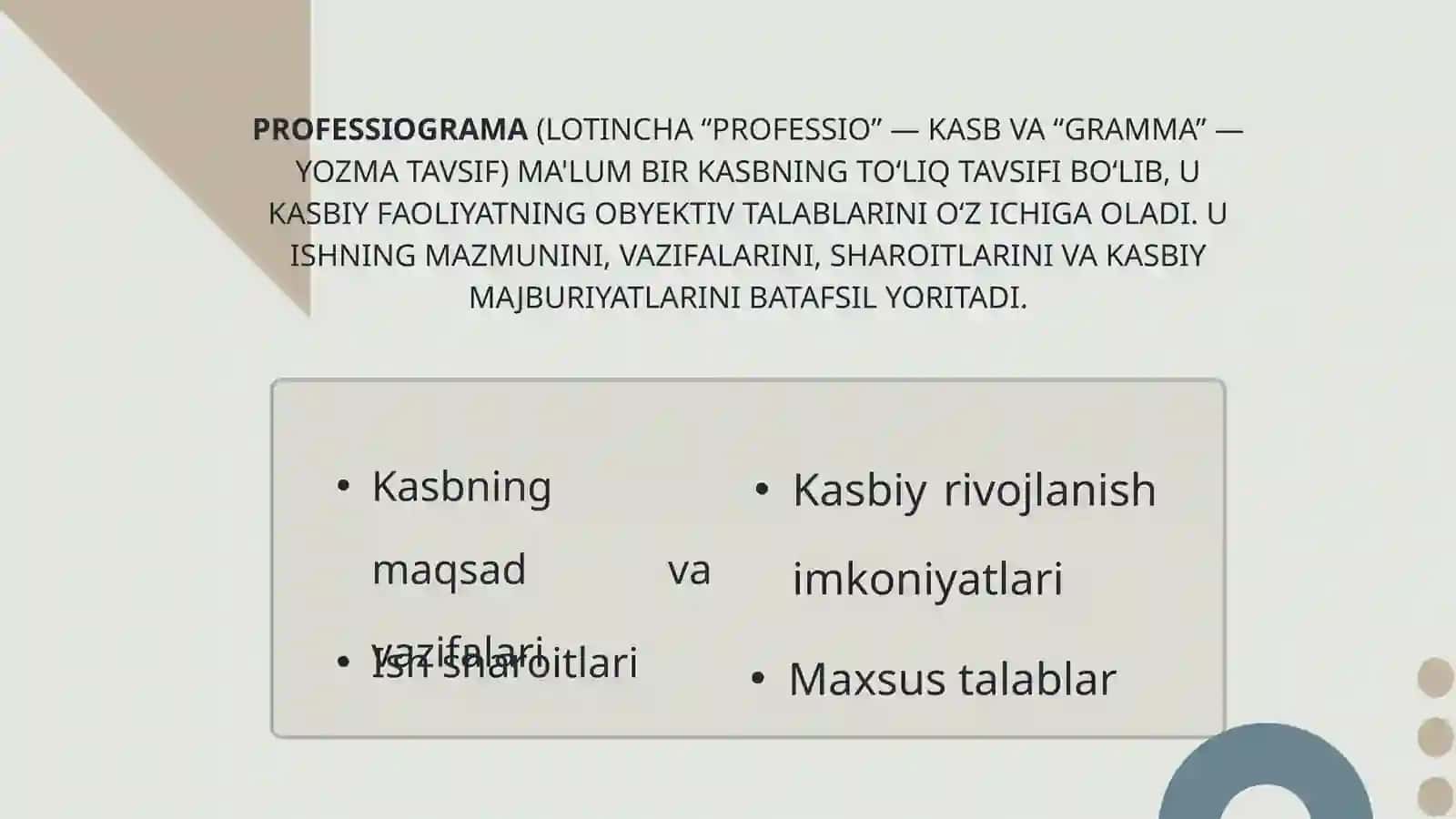 KASBIY PROFESSIOGRAMA VA PSIXOGRAMA 3