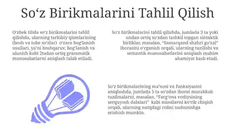 Soʻz Birikmalari 3