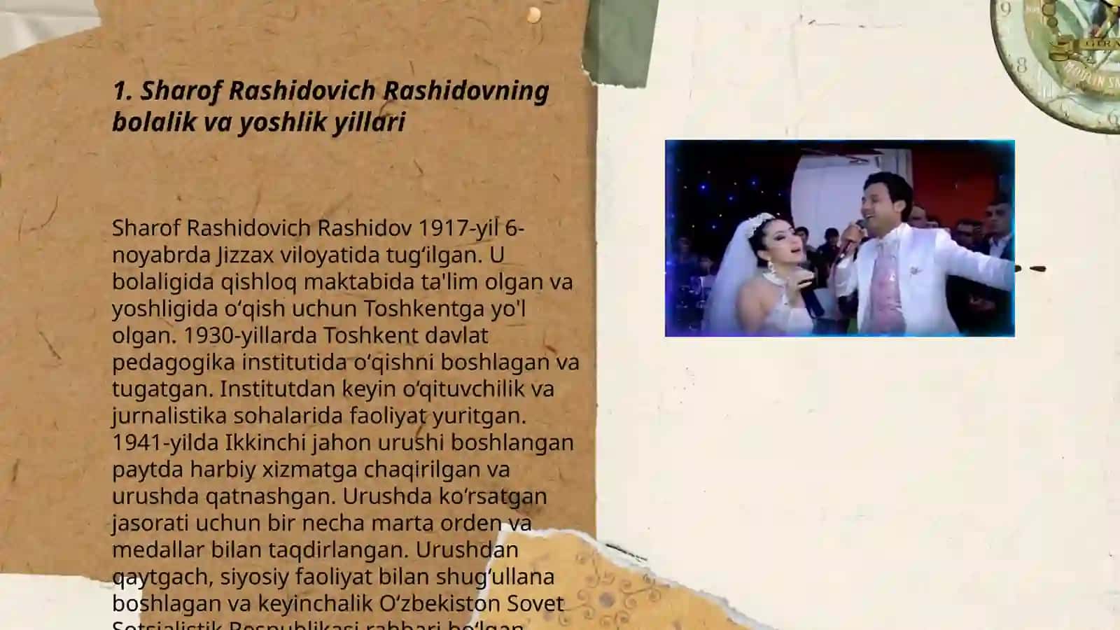 Sharof Rashidovich Rashidov hayoti 3