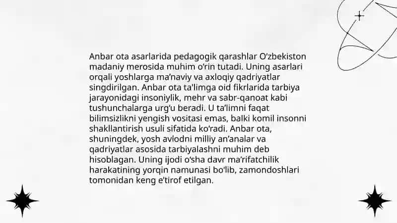 Anbar otaning pedagogik fikrlari 3