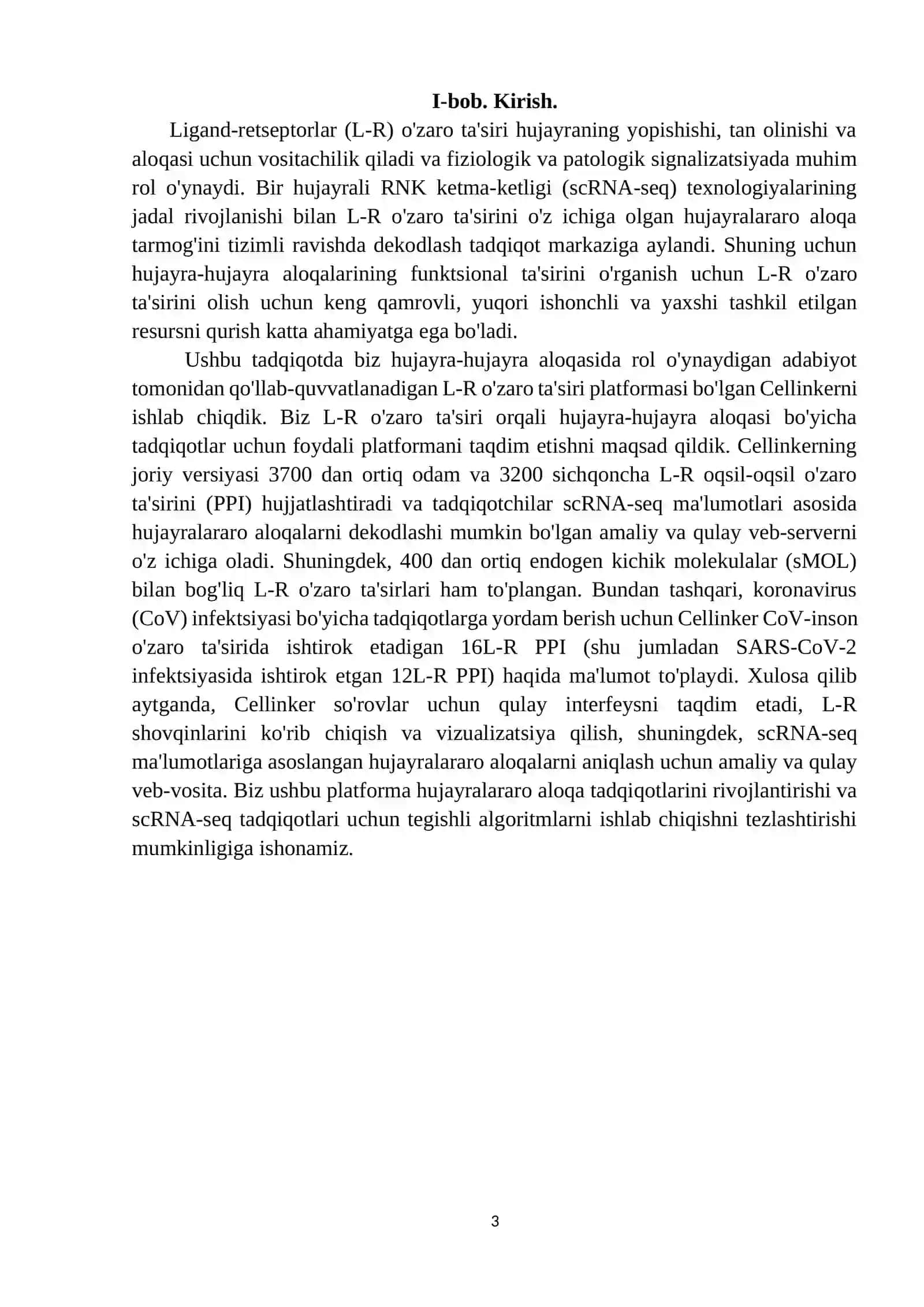 Ligand-retseptor bog`lanishlar uchun dasturlar 3