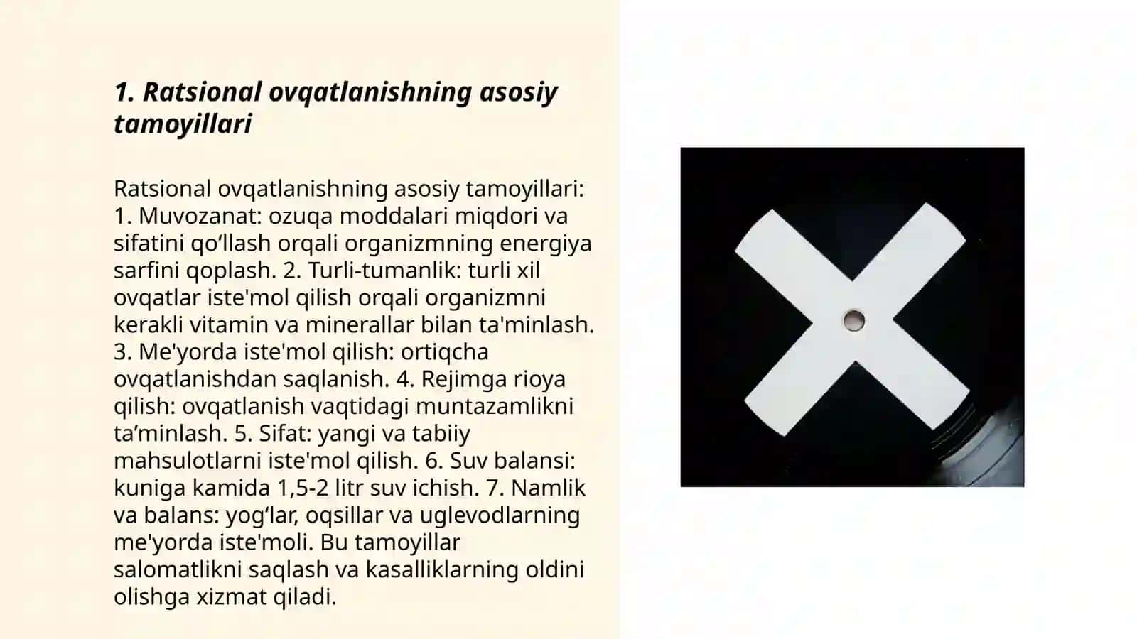 Ratsional ovqatlanishni ilmiy asoslari.Tanani chiniqtirishni ilmiy asoslari Ismoiljonova Fotima 3