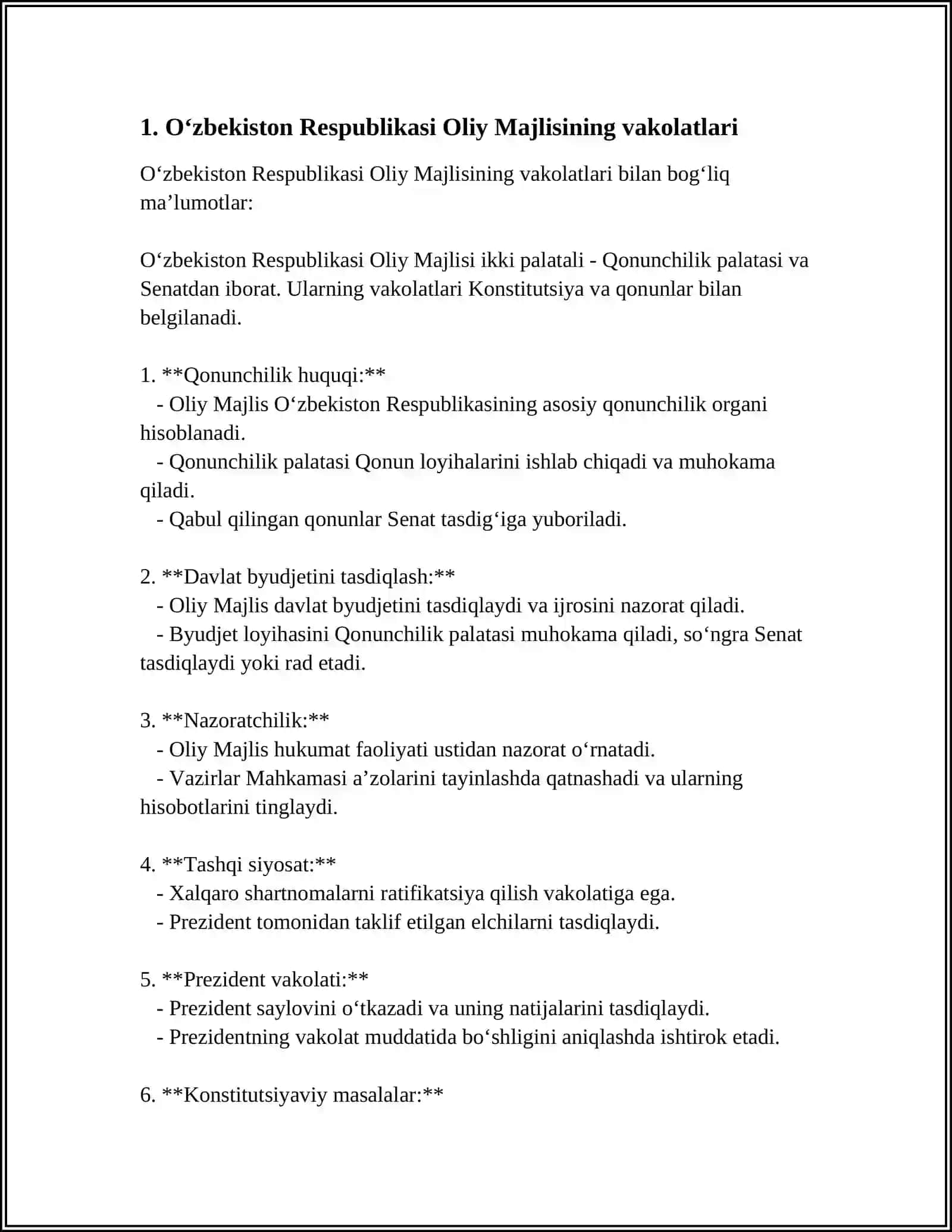 Oʻzbekiston Respublikasi Oliy Majlisi 3