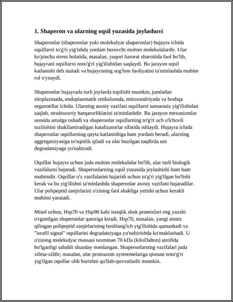 SHAPERON OQSILI 3