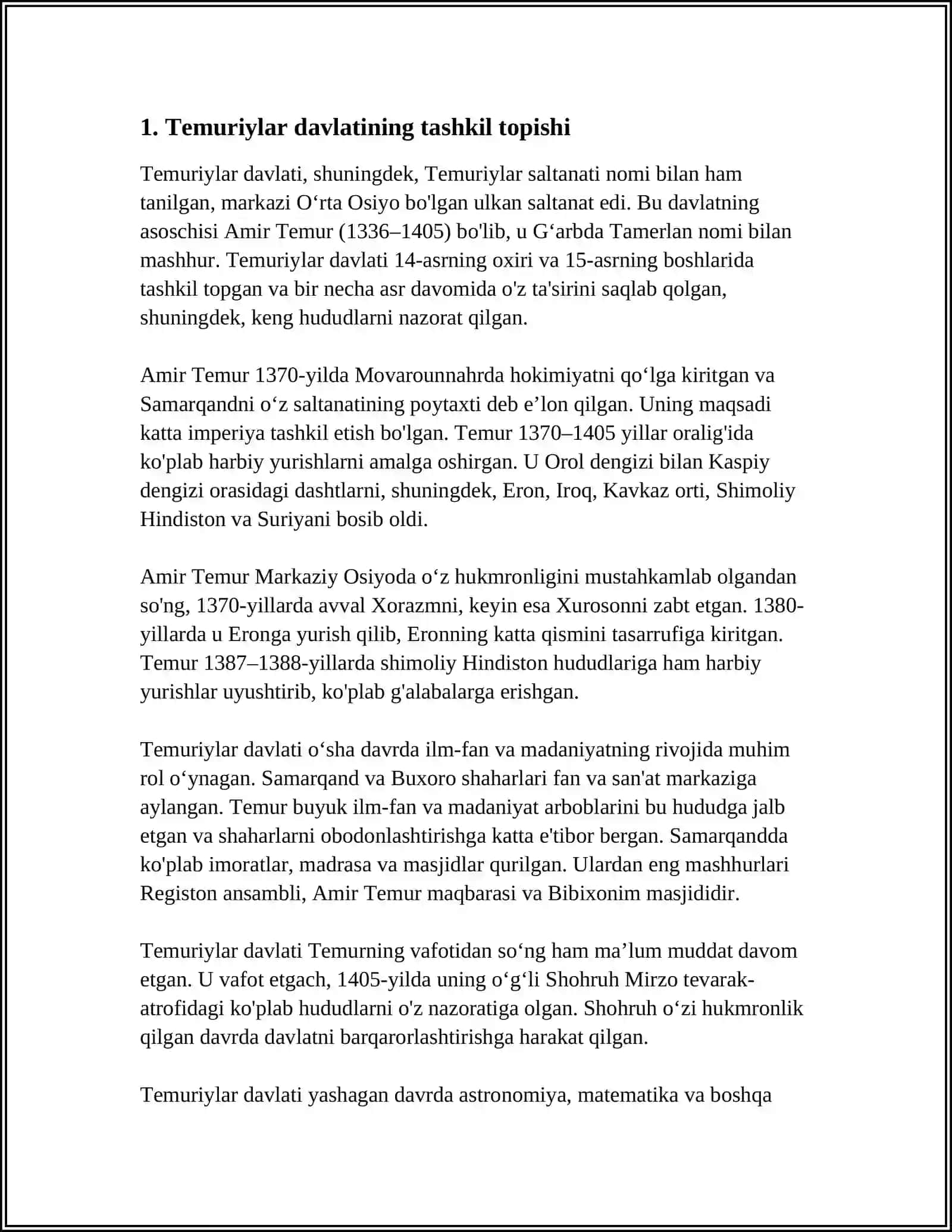 AMUR TEMUR HAYOTI VA IJODI 3