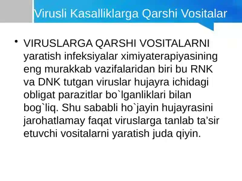 VIRUSLARGA QARSHI VOSITALAR 3