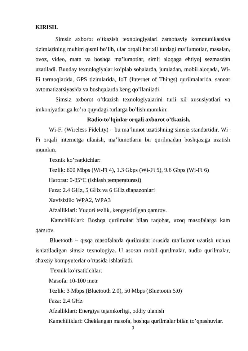 O‘RNATILGAN TIZIMLARDA Wi-Fi TEXNOLOGIYASI 3