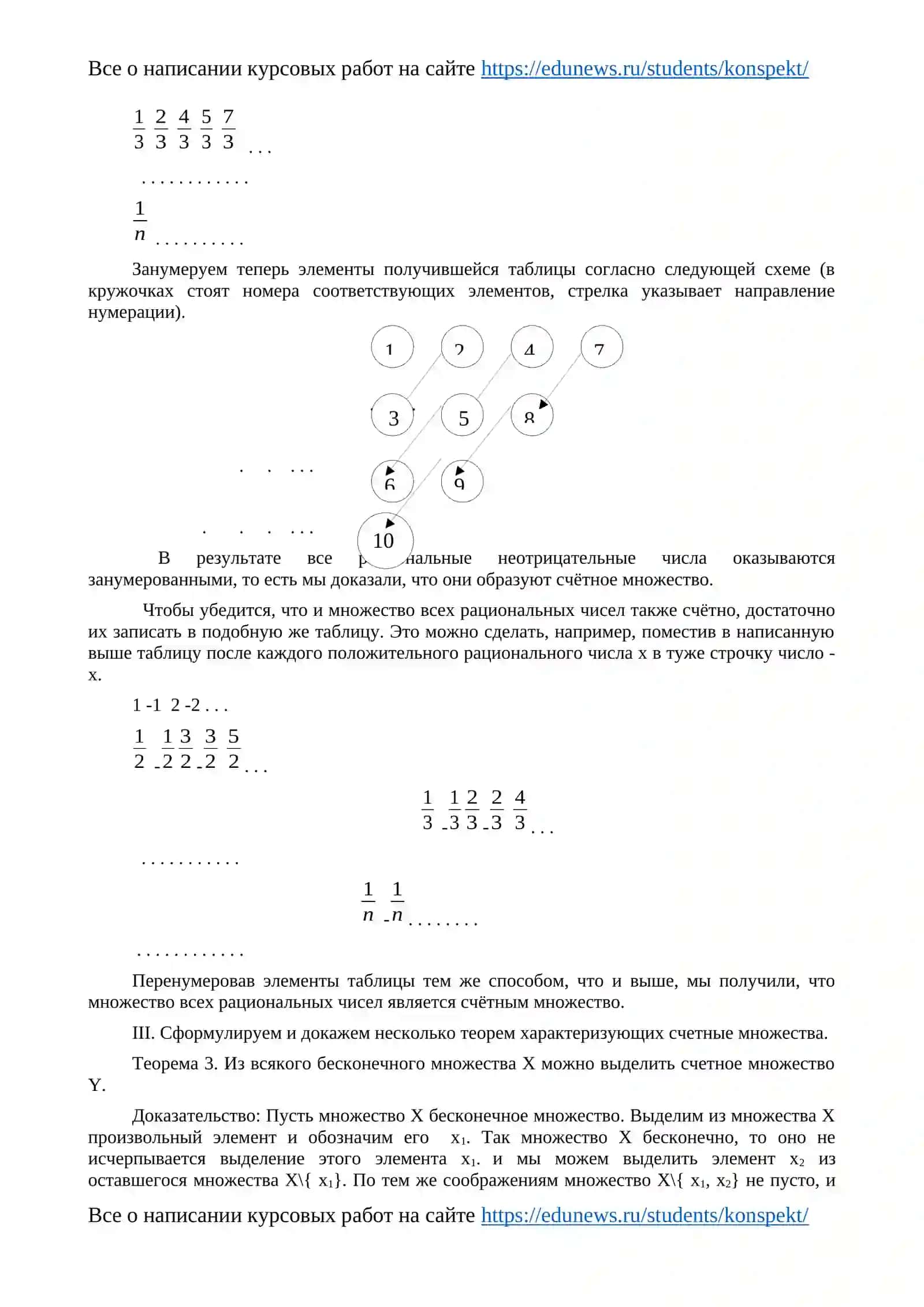 Счётные множества 3