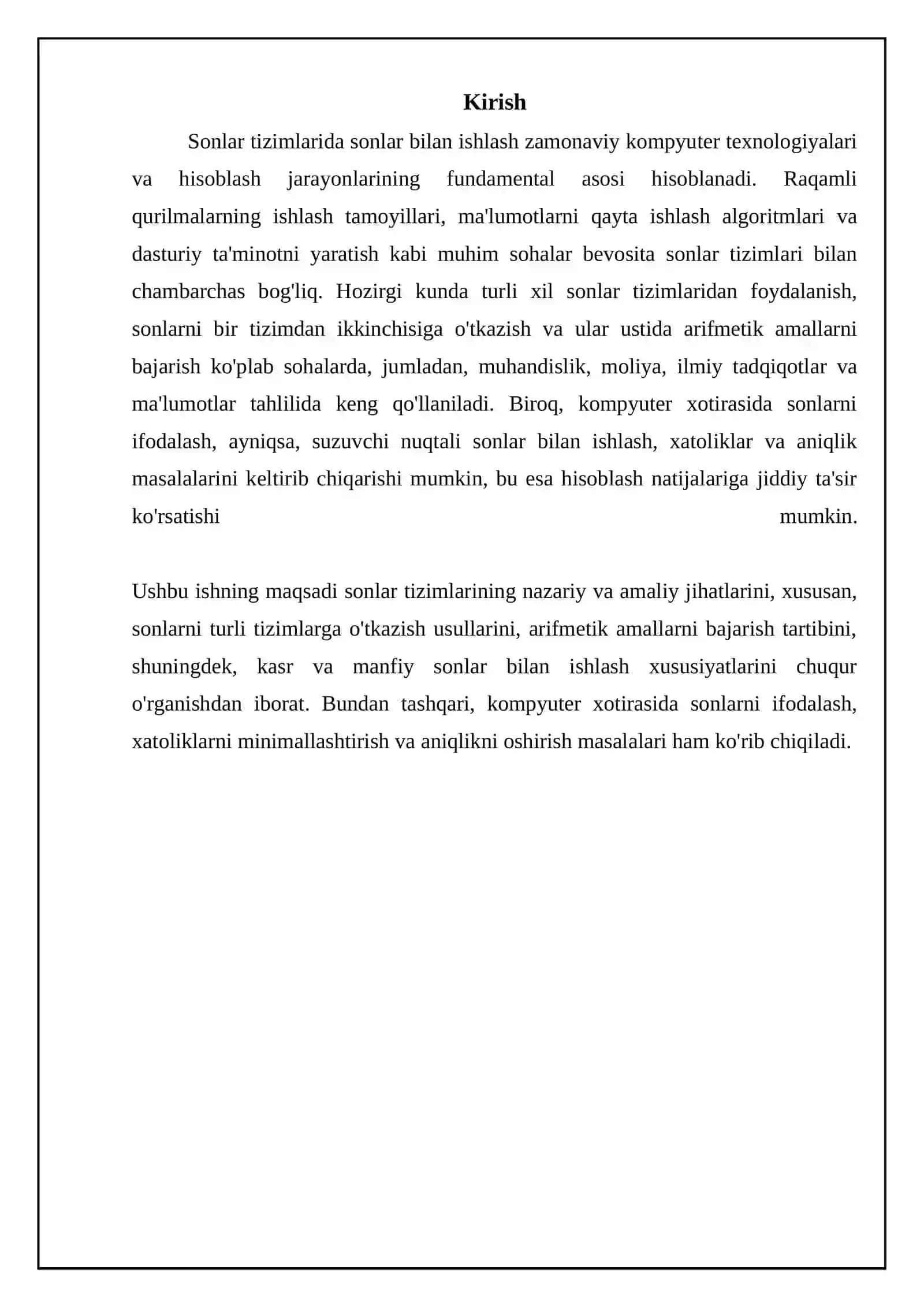 Sanoq tizimlarida sonlar bilan ishlash 3