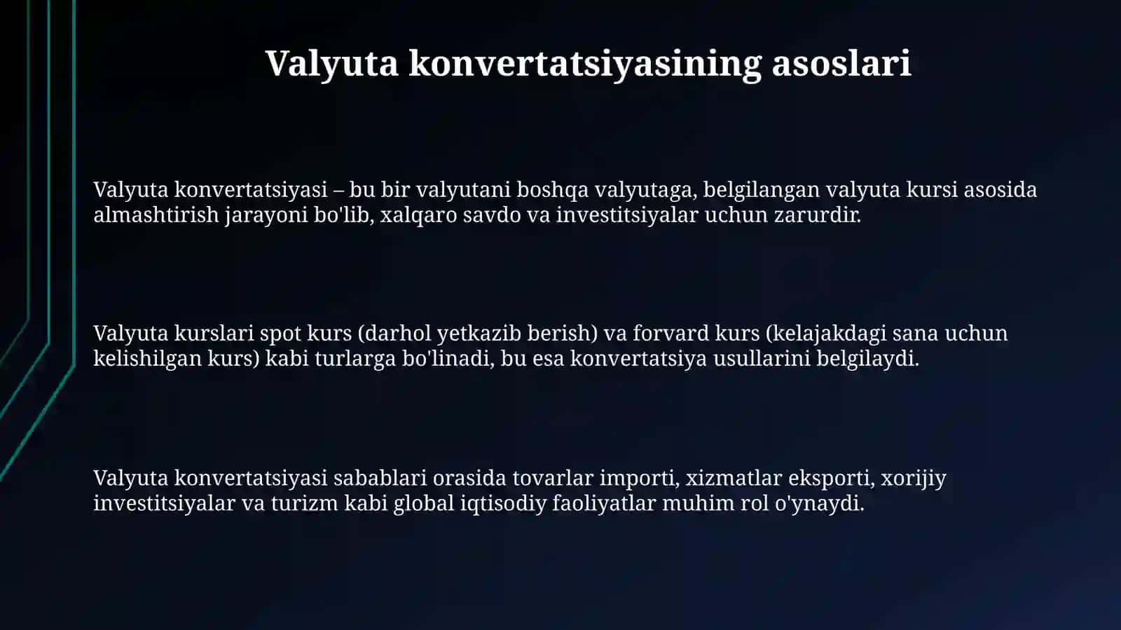 Valyuta konvertatsiyasi va uning turlari 3