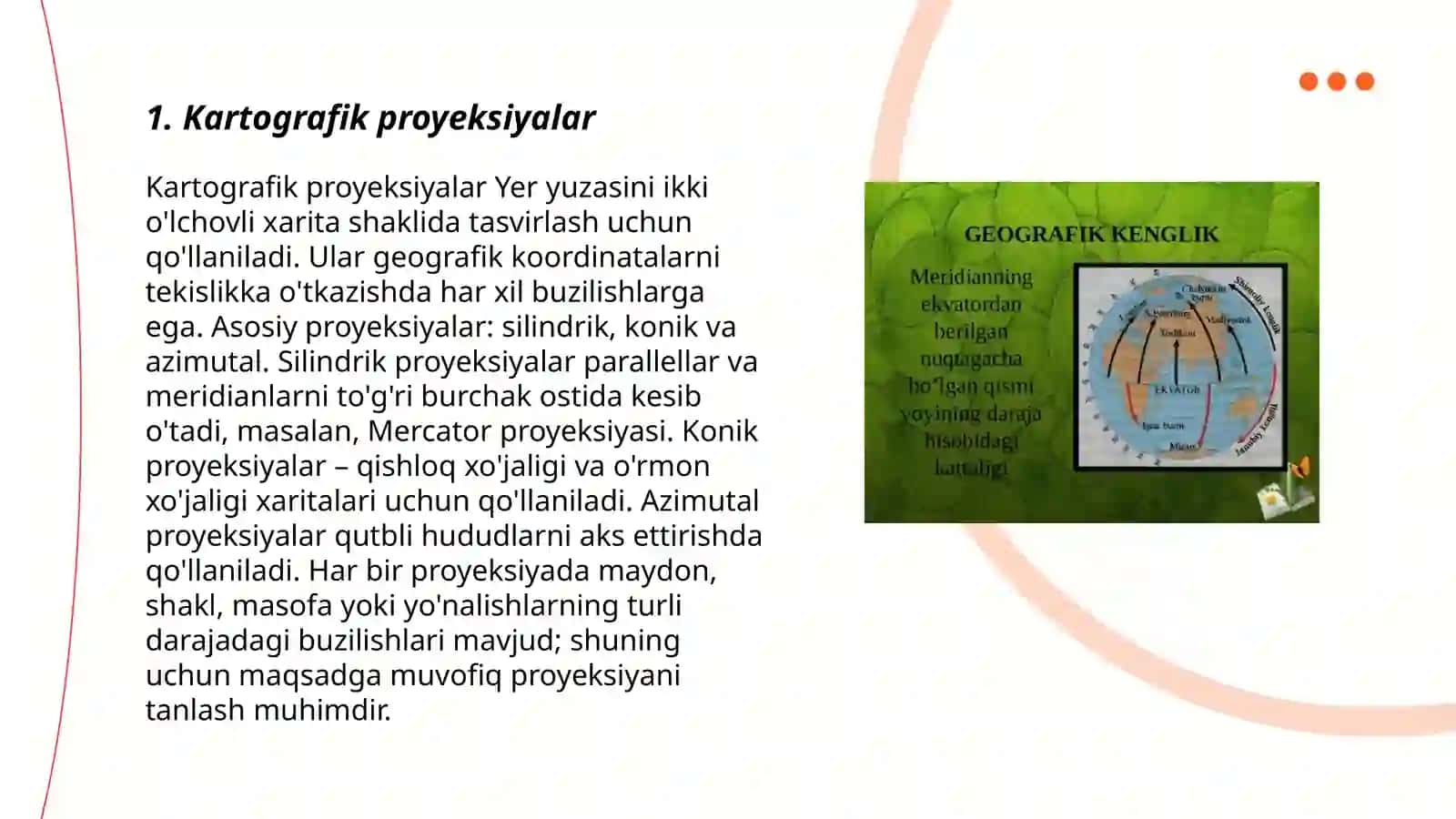 Kartografik proyeksiyalar 3
